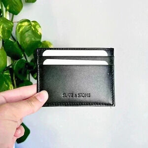 Slate & Stone Black Leather Card Holder